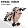 Double-layer pet stroller, dog and cat teddy baby stroller, portable and foldable for outdoor travel Application Scenario